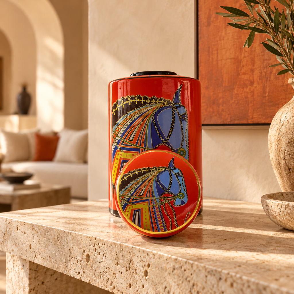 Pots décoratifs Cheval – Rouge, plusieurs formats
