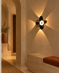 Applique murale LED noire en forme de fleur | Atlas Maison