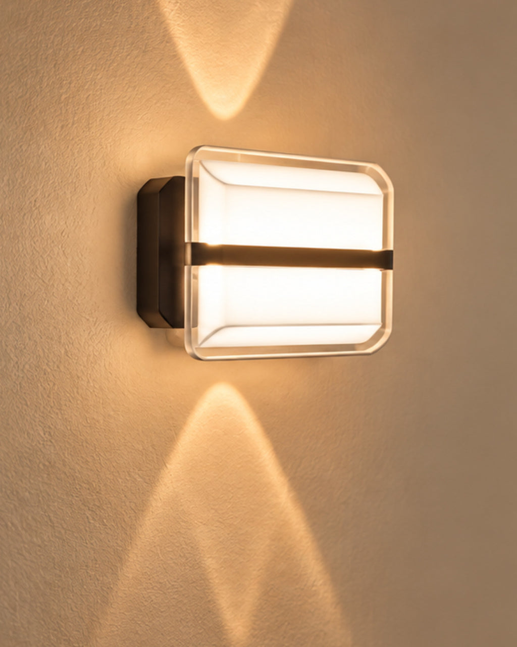Applique murale LED rectangulaire noire | Atlas Maison