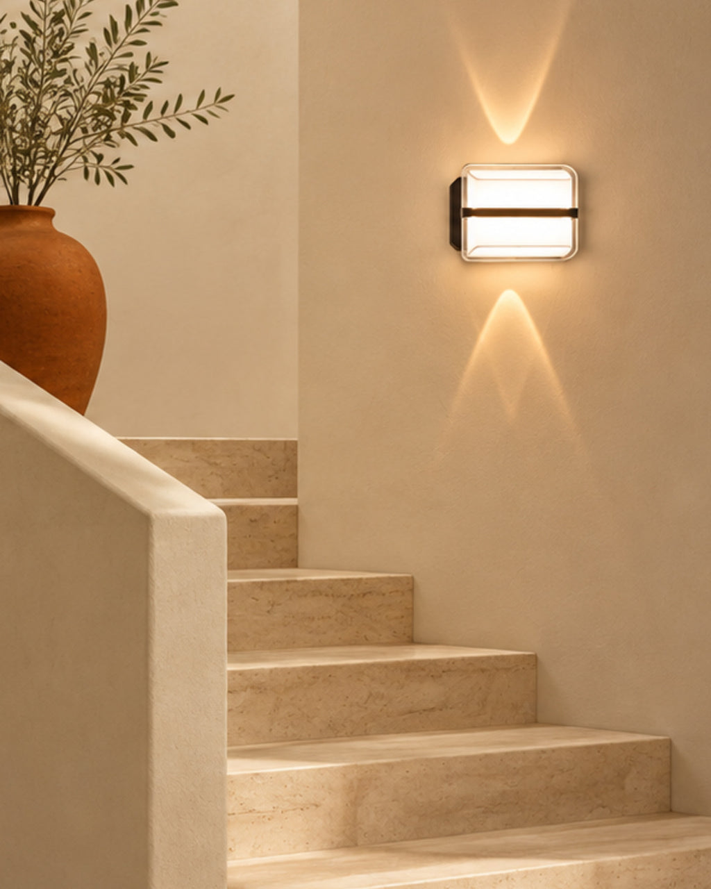 Applique murale LED rectangulaire noire | Atlas Maison