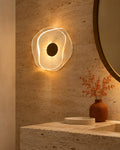 Applique murale LED transparente et ondulée | Atlas Maison