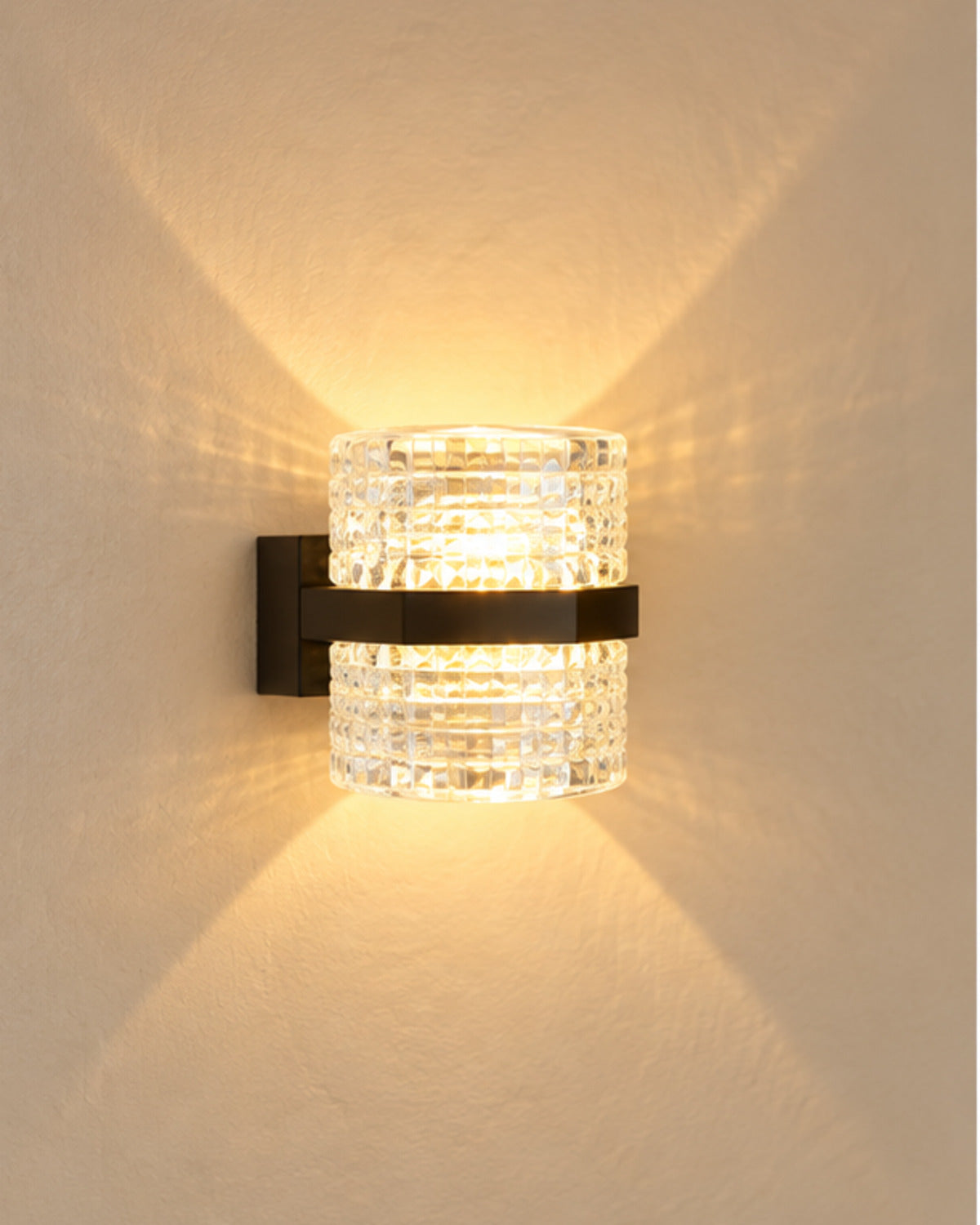 Applique murale LED transparente effet cristal | Atlas Maison